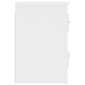 vidaXL sienas naktsskapīši, 2 gab., 41,5x36x53 cm, spīdīgi balti cena un informācija | Naktsskapīši | 220.lv