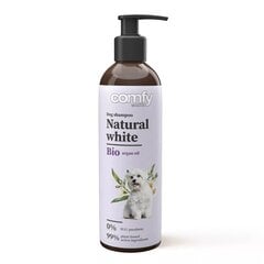 Шампунь Comfy для собак со светлой шерстью Natural White, 0,25 л цена и информация | Косметические средства для животных | 220.lv