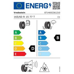 Auto Riepa Vredestein WINTRAC 165/60TR15 cena un informācija | Ziemas riepas | 220.lv