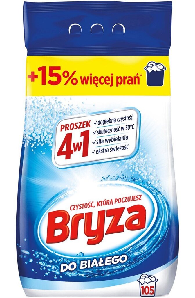 Bryza 4in1 balts veļas pulveris, 6,825 kg cena un informācija | Veļas mazgāšanas līdzekļi | 220.lv