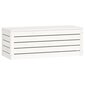 vidaXL uzglabāšanas kaste, balta, 89x36,5x33 cm, priedes masīvkoks cena un informācija | Veļas grozi un mantu uzglabāšanas kastes | 220.lv