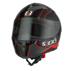 Race II(XL) BlackTitanRed ķivere cena un informācija | Moto ķiveres | 220.lv