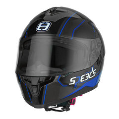 Race II(M)Grafik BlackTitanBlue ķivere cena un informācija | Moto ķiveres | 220.lv