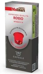 Kafijas kapsulas Molinari Rosso, 10 gab., saderīgas ar Nespresso® kafijas mašīnu цена и информация | Кофе, какао | 220.lv