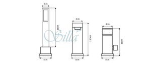 3 daļu vannas jaucējkrāns Silla S-1032B cena un informācija | Jaucējkrāni | 220.lv