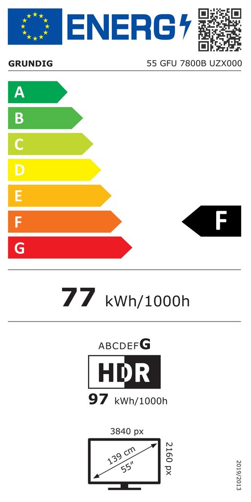 Televizors Grundig 55GFU7800B 55&quot; Ultra HD 4K LED cena un informācija | Televizori | 220.lv