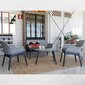 Dārza mēbeļu komplekts Luxor Lounge Set gaiši pelēks/pelēks cena un informācija | Dārza mēbeļu komplekti | 220.lv