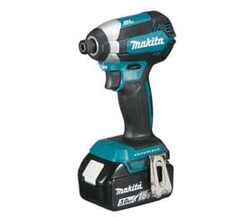 MAKITA TRIECIENA SKRŪVGRIEZIS 18V 170Nm 2x3.0Ah LI-ION čemodāns MAKPAC DTD153RFJ цена и информация | Шуруповерты, дрели | 220.lv