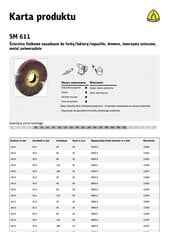 KLINGSPOR УСТАНОВЛЕННЫЙ КОЛЕСО SM611 200мм x 50мм гр.120 цена и информация | Шлифовальные машины | 220.lv