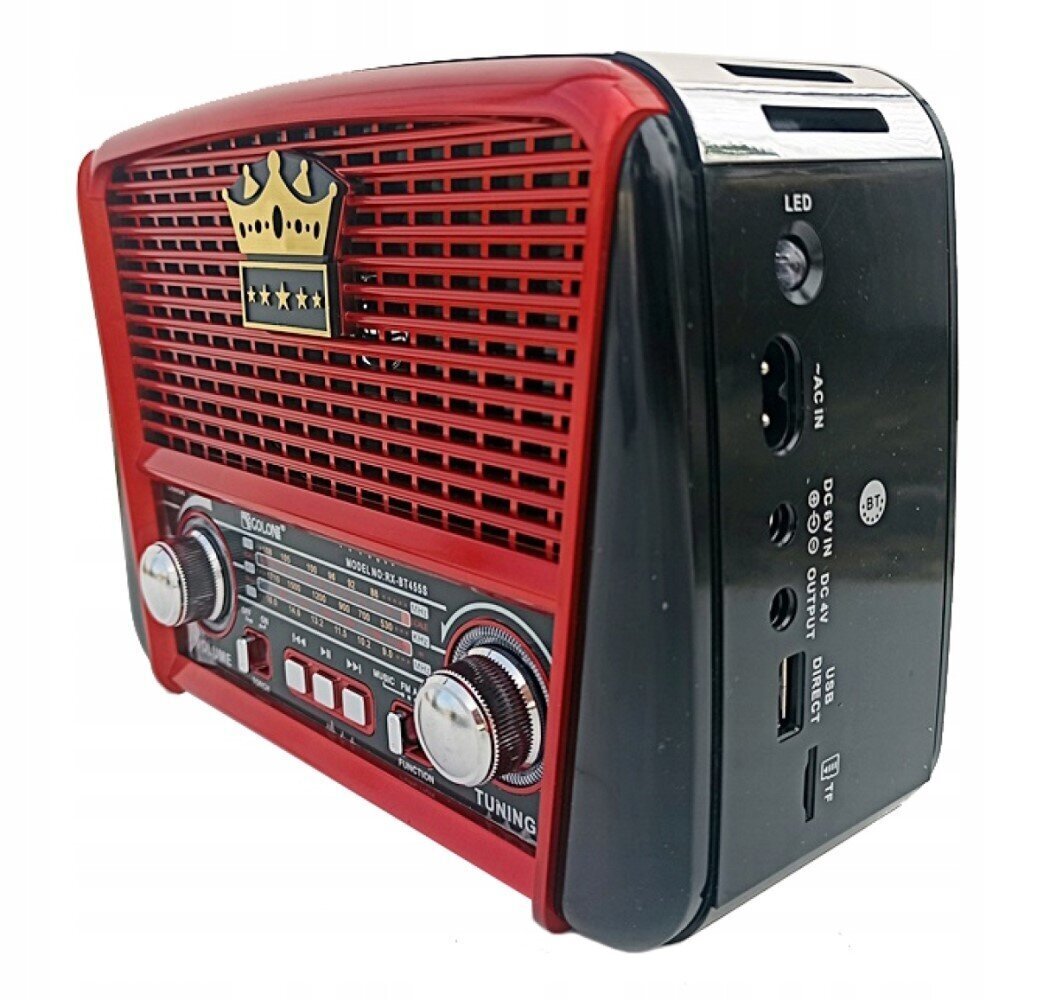 Retro MP3 radio atskaņotājs Golon RX-BT455S saules baterija cena un informācija | Radioaparāti, modinātājpulksteņi | 220.lv