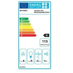 Tvaika nosūcējs Mepamsa MODENA 60 V3 400 m3/h Balts цена и информация | Вытяжки на кухню | 220.lv
