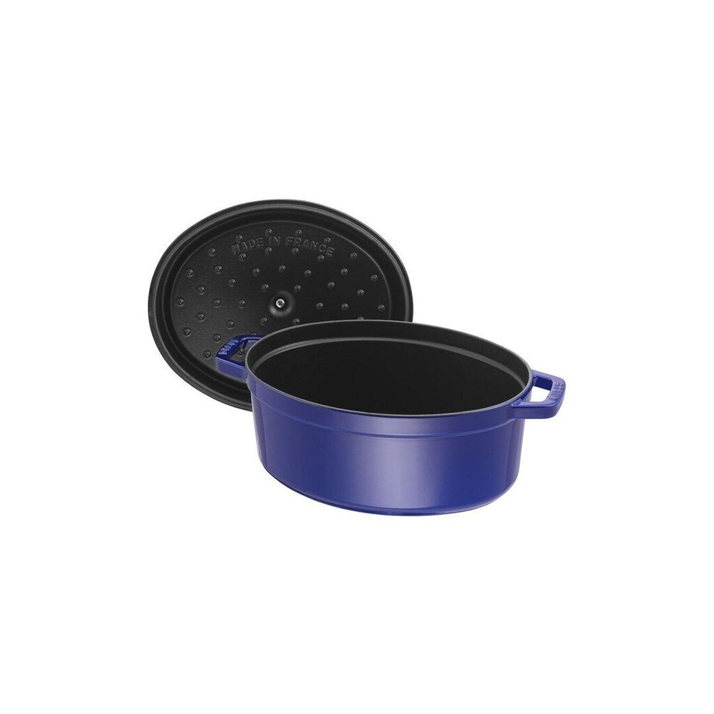 Ovāls čuguna katls STAUB 40510-288-0 - zils 4,2 l cena un informācija | Katli, tvaika katli | 220.lv