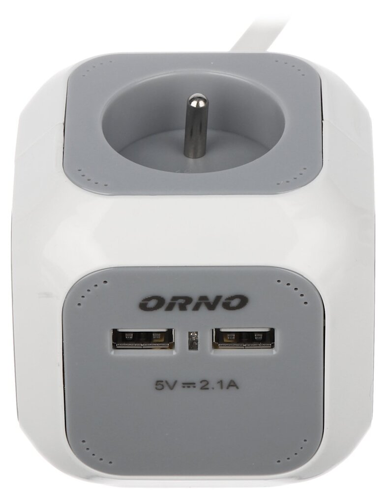 Energosadales vienības OR-AE-13144 (4 LIGZDAS + 2 USB) ORNO cena un informācija | Pagarinātāji | 220.lv