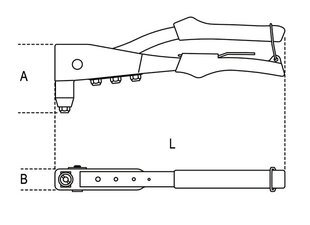 BETA SIDE RIVETER, 4 MAINĪGAS GALVAS 1741B cena un informācija | Rokas instrumenti | 220.lv