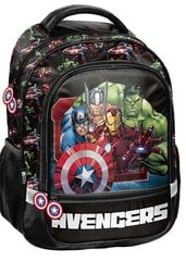 Skolas mugursoma Paso Atriebēji (Avengers) AV23DD-260, melna цена и информация | Школьные рюкзаки, спортивные сумки | 220.lv