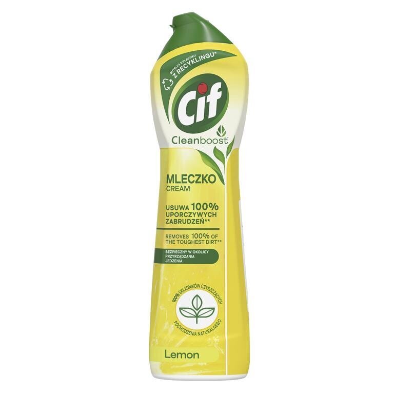 CIF bieza tīrīšanas piena citrons, 540 g, 4 iepakojuma komplekts cena un informācija | Tīrīšanas līdzekļi | 220.lv