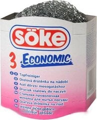 Soke Metal Scrubs Economic, 3 ПК, 10 пакетов цена и информация | Чистящие средства | 220.lv