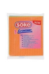 Soke Cloths - Sponge Economic, 3 ПК, 12 упаковочных наборов цена и информация | Чистящие средства | 220.lv