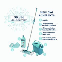 MEGA komplekts Clean Twist M cena un informācija | Tīrīšanas piederumi | 220.lv
