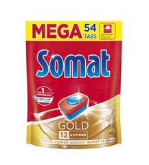 Somat Gold Tablets 54PD Doypack, 3 набора упаковки цена и информация | Средства для мытья посуды | 220.lv