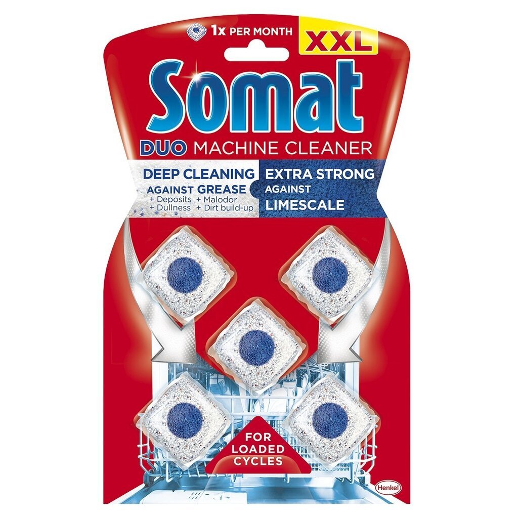 Somat Machine Cleaner trauku mazgājamās mašīnas kopšanas rīks 5WL, 3 iepakojuma komplekts цена и информация | Trauku mazgāšanas līdzekļi | 220.lv