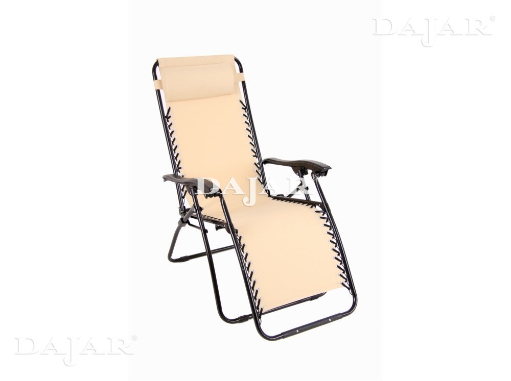 Krēsls Patio Relax, smilškrāsas cena un informācija | Dārza krēsli | 220.lv