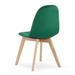 Krēsls Bora, tumši zaļš cena un informācija | Virtuves un ēdamistabas krēsli | 220.lv