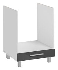 Встроенный кухонный шкаф для духовки Salma 60/81, серый цвет цена и информация | Кухонные шкафчики | 220.lv