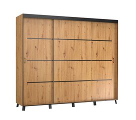 Шкаф ADRK Furniture Berke, 250 см, коричневый цена и информация | Шкафы | 220.lv