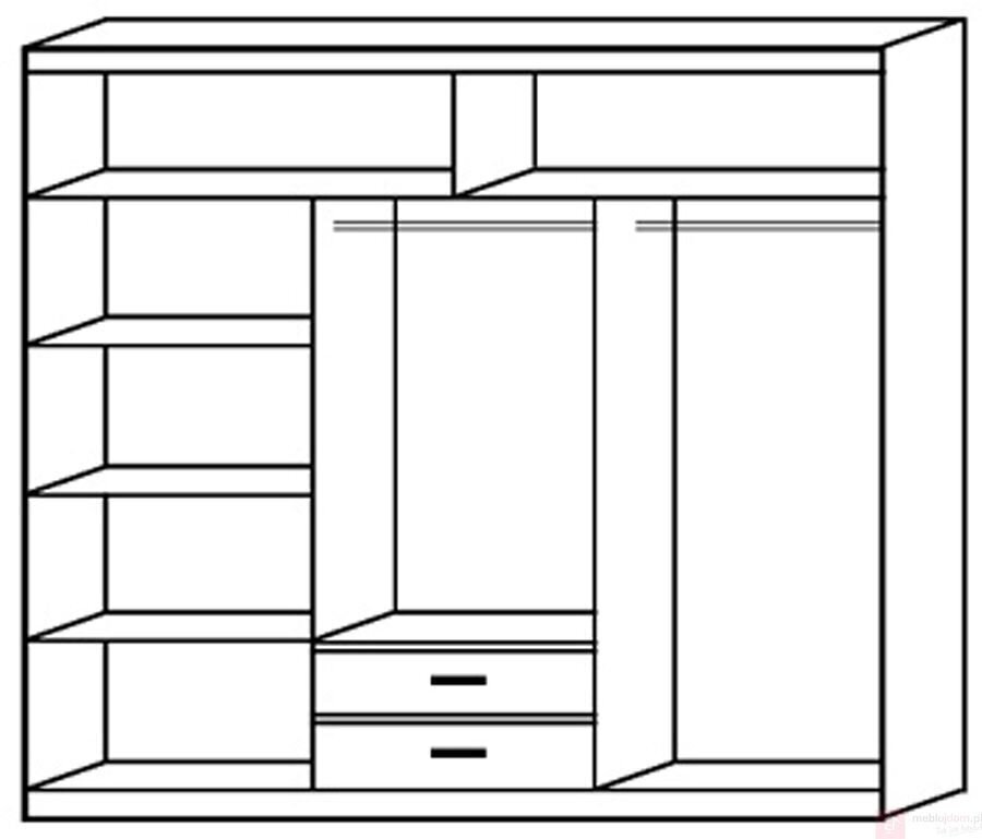 Skapis ADRK Furniture Erwin 235, melns цена и информация | Skapji | 220.lv