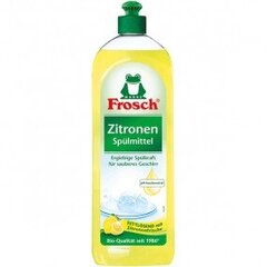 Frosch trauku mazgāšanas līdzeklis ar citrona aromātu (750ml) cena un informācija | Trauku mazgāšanas līdzekļi | 220.lv