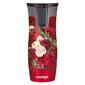 Termokrūze, Contigo Byron 470 ml, Sarkanais - Flowers цена и информация | Termosi, termokrūzes | 220.lv