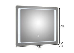 Зеркало с LED-светильником 21 цена и информация | Зеркала в ванную | 220.lv