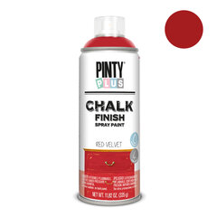 Матовая аэрозольная краска на водной основе Red Velvet CHALK PintyPlus 400ml цена и информация | Краска | 220.lv