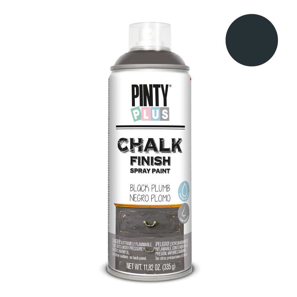 Ūdens bāzes matēta aerosola krāsa Black Plumb CHALK PintyPlus 400ml cena un informācija | Krāsas | 220.lv