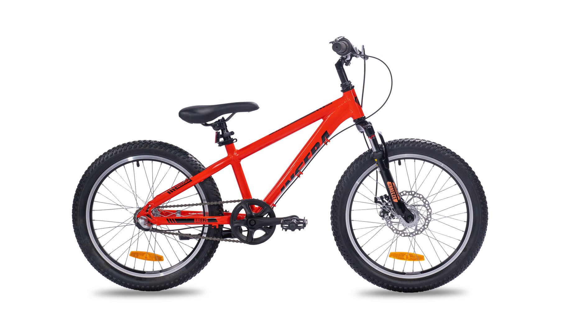 Velosipēds bērniem Insera Breeze 20", oranžs cena un informācija | Velosipēdi | 220.lv