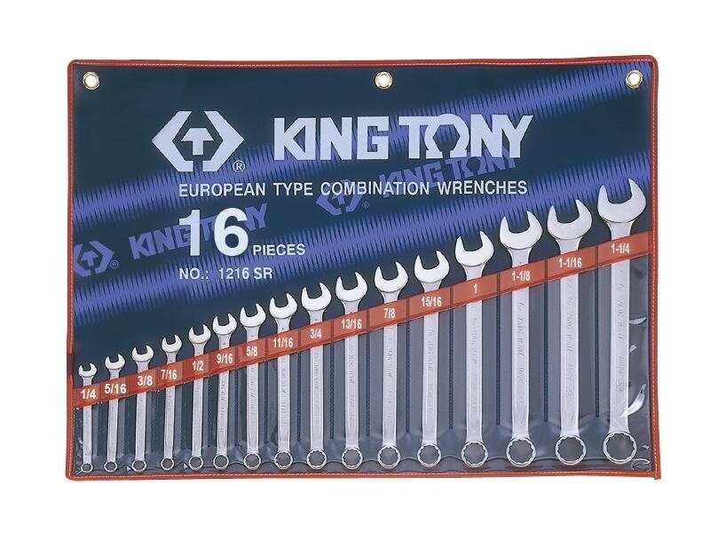 KING TONY atslēgu komplekts, 16 gab. cena un informācija | Rokas instrumenti | 220.lv