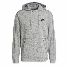 Vīriešu Sporta Krekls ar Kapuci Adidas Essentials Mélange Embroidered, Gaiši pelēks cena un informācija | Vīriešu jakas | 220.lv