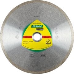 KLINGSPOR dimanta disks, 180 mm x 1,6 mm x 30/25,4 mm cena un informācija | Rokas instrumenti | 220.lv