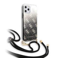 Guess GUHCN65WO4GBK iPhone 11 Pro Max czarny|black hard case 4G Gradient cena un informācija | Telefonu vāciņi, maciņi | 220.lv