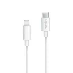 LogiLink Lightning vīrs un USB-C savienojuma kabelis, balts cena un informācija | Lādētāji un adapteri | 220.lv