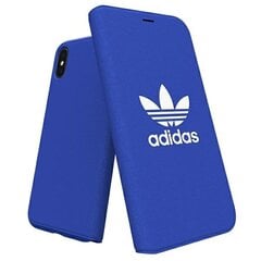 Adidas Booklet Case Canvas iPhone X|Xs blue|niebieski 30279 цена и информация | Чехлы для телефонов | 220.lv
