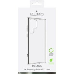 Puro Nude 0.3 Samsung S22 Ultra G908 przeźroczysty|transparent SGS22U03NUDETR цена и информация | Чехлы для телефонов | 220.lv