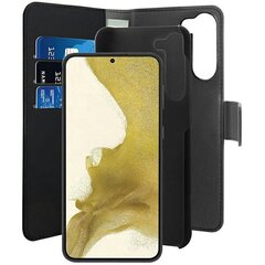 Puro Wallet Detachable Sam S23+ S916 2w1 czarne|black PUSGS23PBOOKC3BLK цена и информация | Чехлы для телефонов | 220.lv