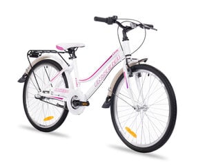 Велосипед детский Insera Cindy 24" 3-v, белый цвет цена и информация | Велосипеды | 220.lv