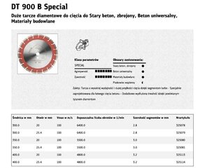 Отрезной диск Klingspor DT600B цена и информация | Механические инструменты | 220.lv