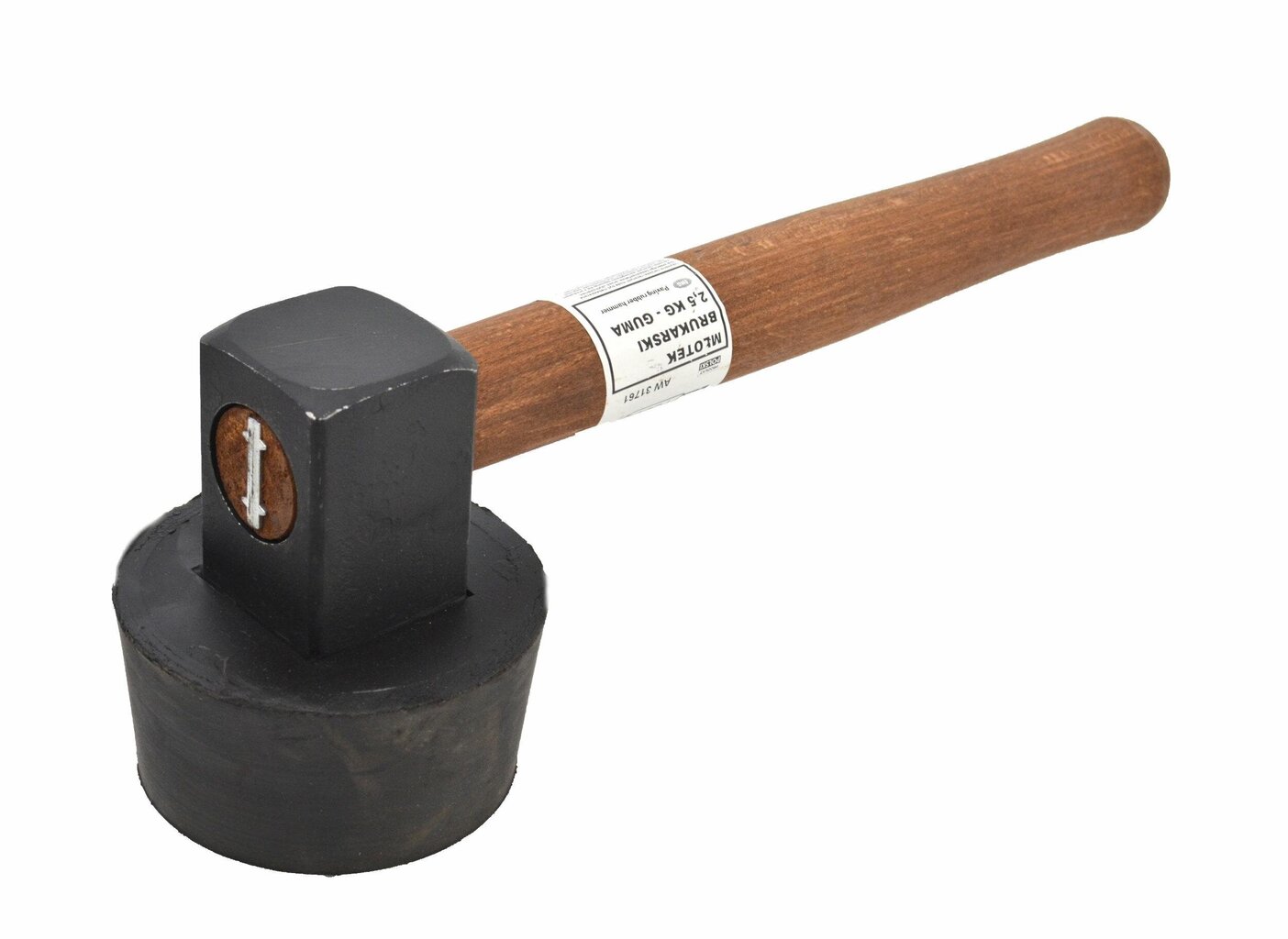 AWTOOLS PAVER&apos;S HAMMER 2.5KG VULKANIZĒTA GUMIJA cena un informācija | Rokas instrumenti | 220.lv