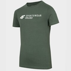 T-krekls 4F Jr HJZ22-JTSM003 46S, zaļš cena un informācija | Zēnu krekli | 220.lv