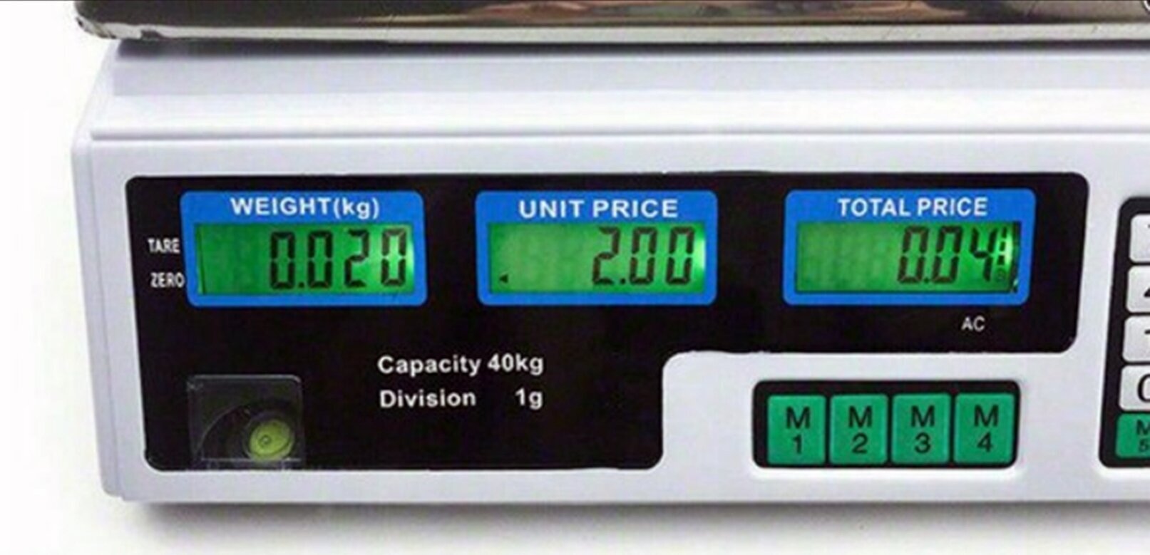 Svari, elektriski, noliktavas veikala LCD 40kg ar akumulatoru cena un informācija | Industriālie svari | 220.lv