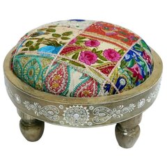 Вспомогательная мебель DKD Home Decor Разноцветный 40 x 40 x 22,8 cm Древесина манго (2 штук) цена и информация | Кресла-мешки и пуфы | 220.lv